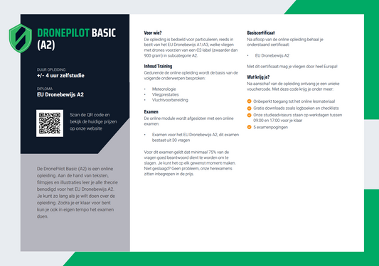 A2 Vliegbewijs Opleiding + Pas